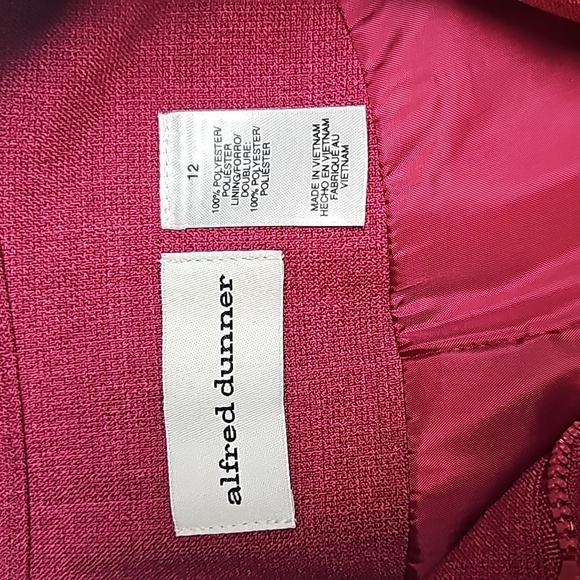 ALFRED DUNNER Zip Up Dress Jacket Sz 12 Excellent - Picture 5 of 8